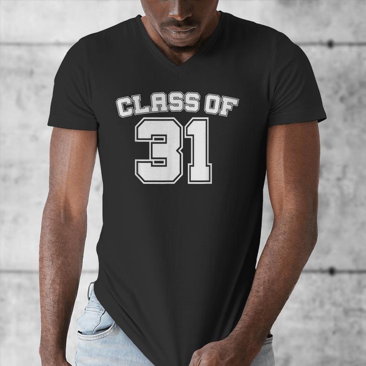 Class Of 31 2031 School Tee Shirt Graduation Class Party Men's V-Neck T-Shirt