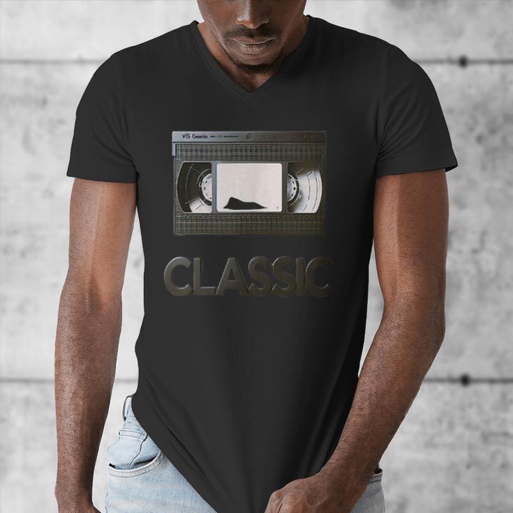 Classic VHS Tape Nostalgia Retro Men's V-Neck T-Shirt