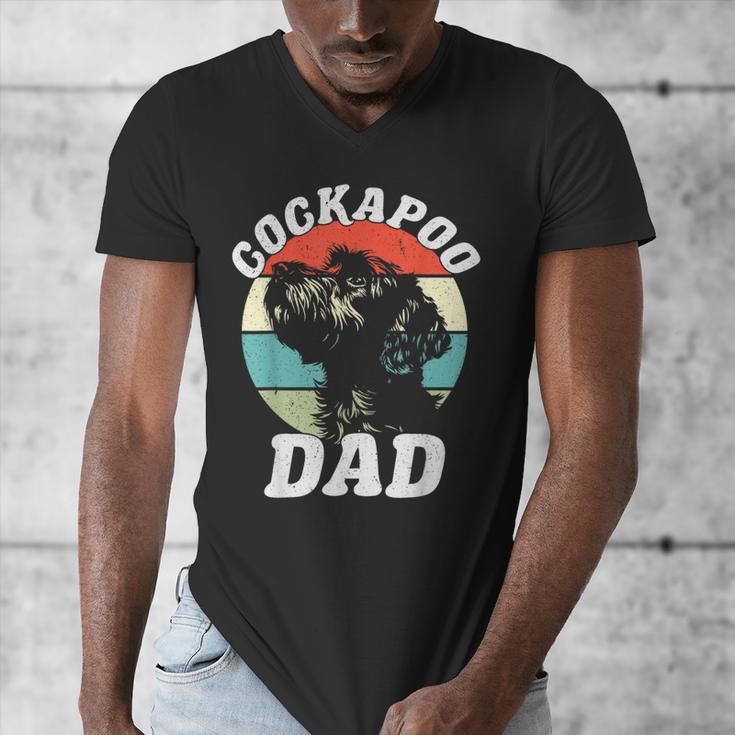 Cockapoo Dad Dog Father's Day Vintage Pet Men Women Kids Men's V-Neck T-Shirt