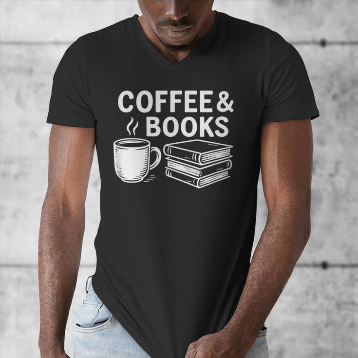 Coffee & Books Men's V-Neck T-Shirt