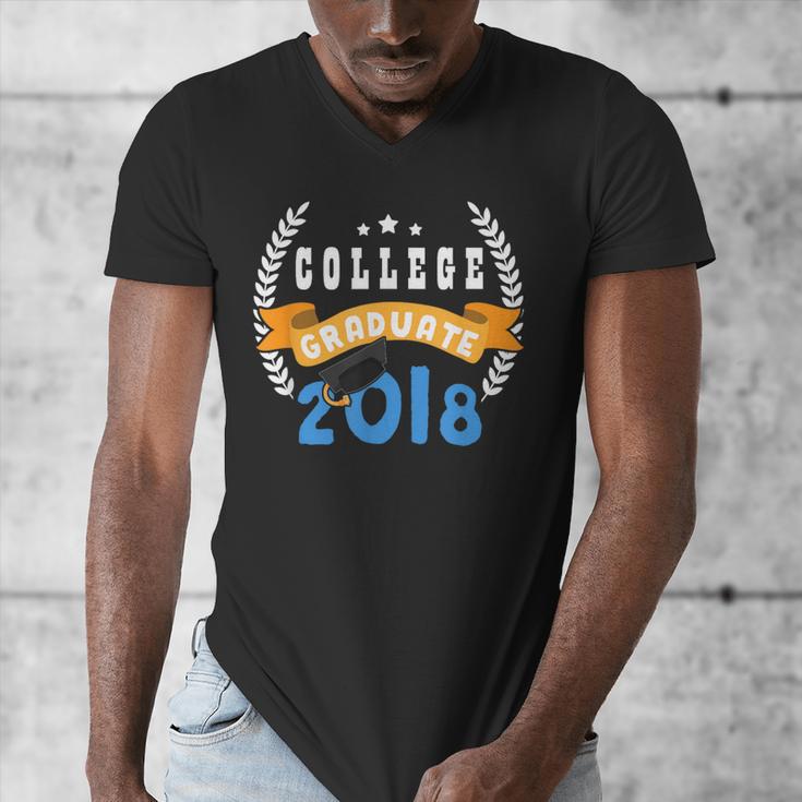 College Graduation Shirts Graduate Grad 2018 Men's V-Neck T-Shirt