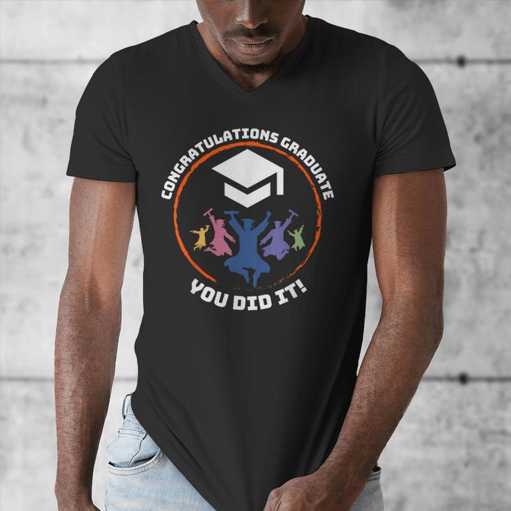 Congratulations Graduate You Did It Class Of 2024 Graduation Men's V-Neck T-Shirt