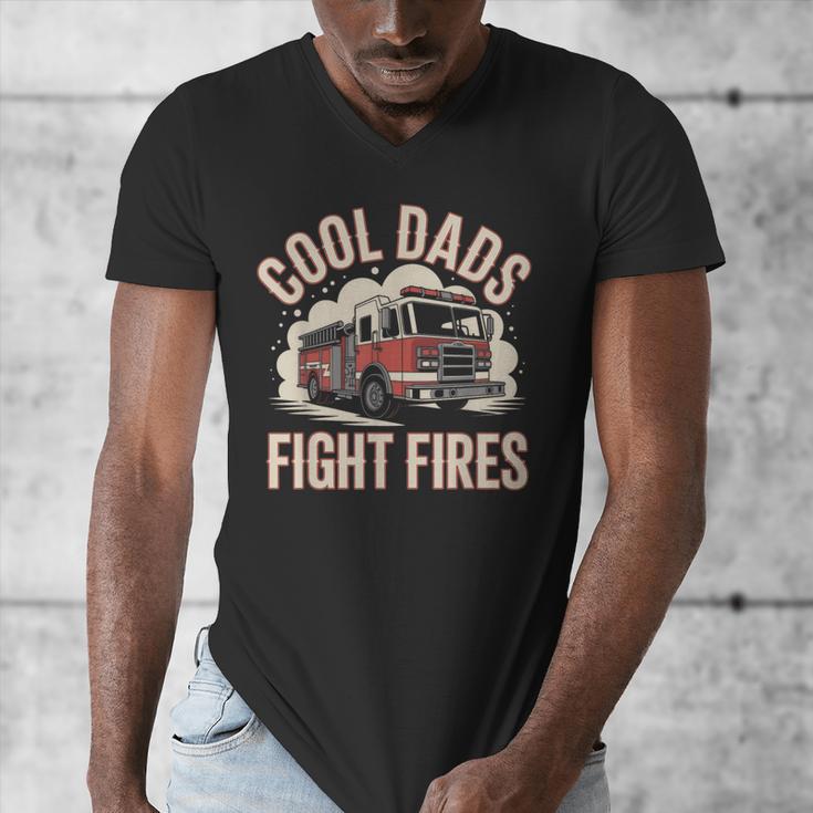 Cool Dads Fight Fire Firefighter Men's V-Neck T-Shirt Cool Dads Fight Fire Firefighter Men's V-Neck T-Shirt