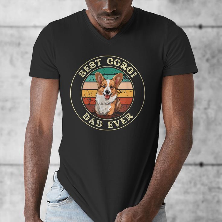 Corgi Dad Idea For Men Men's V-Neck T-Shirt