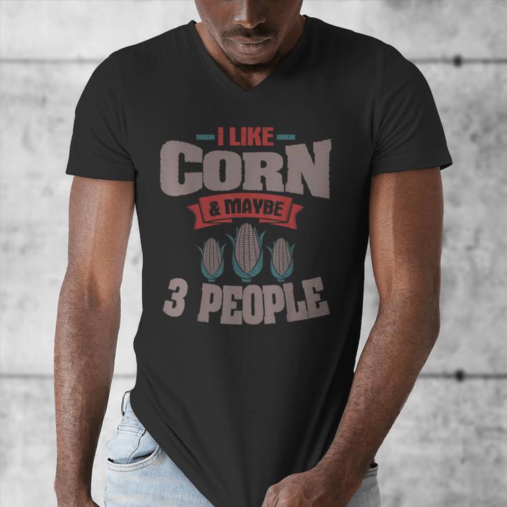 Corn Enthusiast Introvert Maize Farmer Planter Grower Men's V-Neck T-Shirt