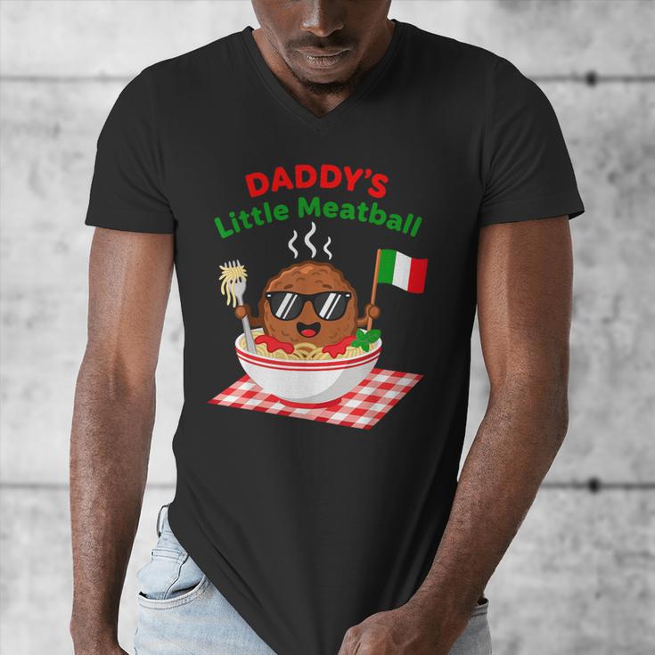 Couple Daddy's Little Meatball Italian Men Men's V-Neck T-Shirt