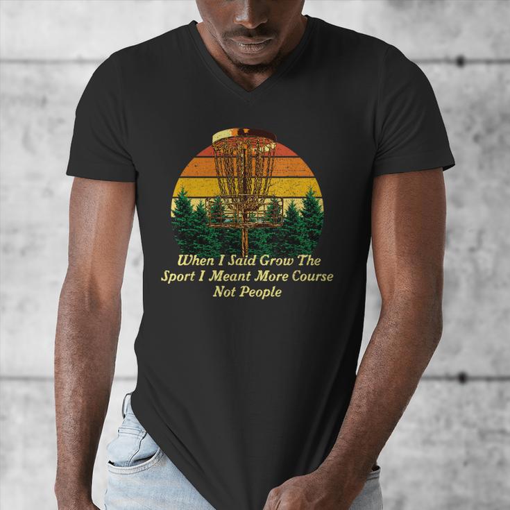 More Course Not People Disc Golf Introvert Golfer Antisocial Men's V-Neck T-Shirt