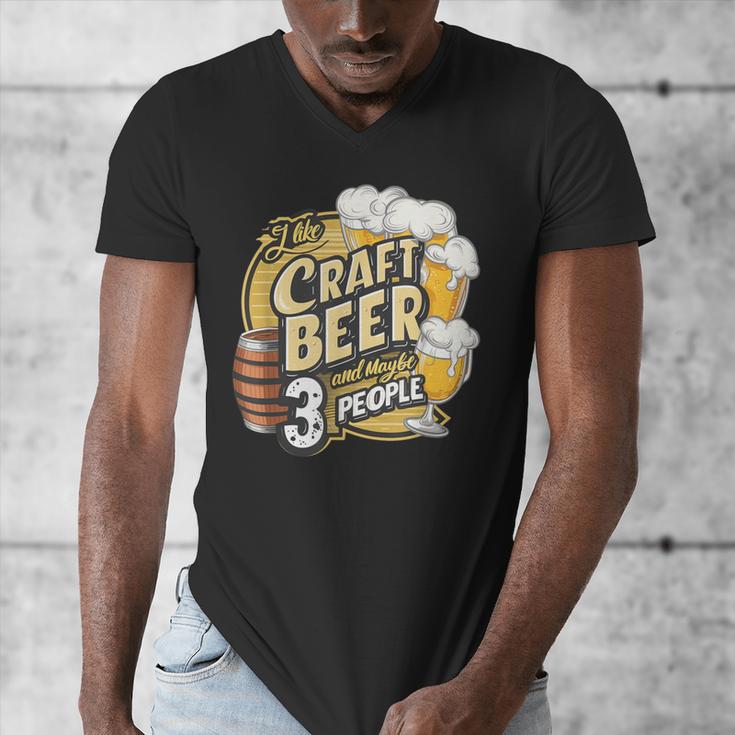 Craft Beer Lover Introverted & Hoppy Men's V-Neck T-Shirt