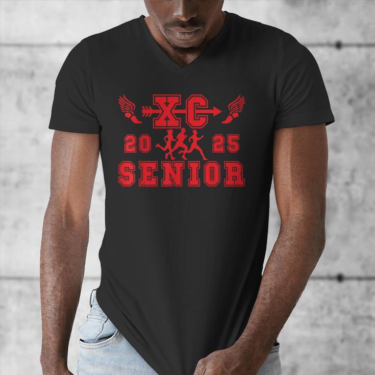 Cross Country Senior Night Senior 2025 Graduation Party 5 Men's V-Neck T-Shirt
