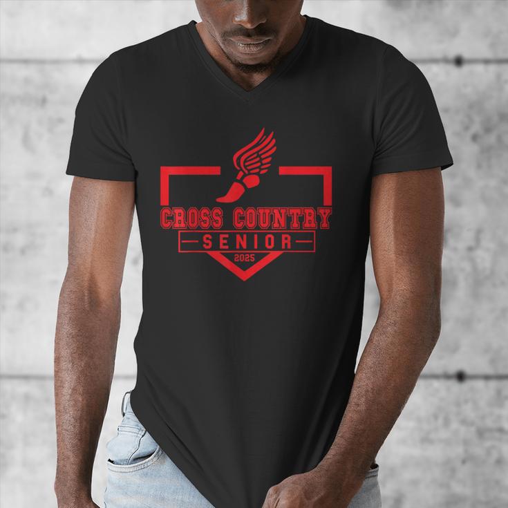 Cross Country Senior Night Senior 2025 Graduation Party 7 Men's V-Neck T-Shirt