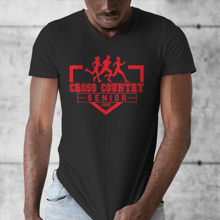 Cross Country Senior Night Senior 2025 Graduation Party 8 Men's V-Neck T-Shirt