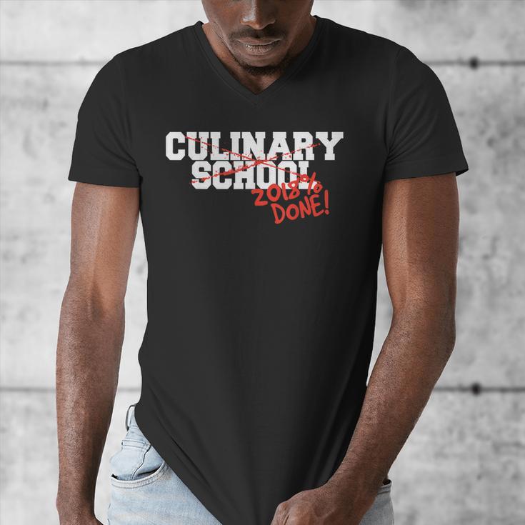 Culinary School Graduation Class Of 2018 Men's V-Neck T-Shirt