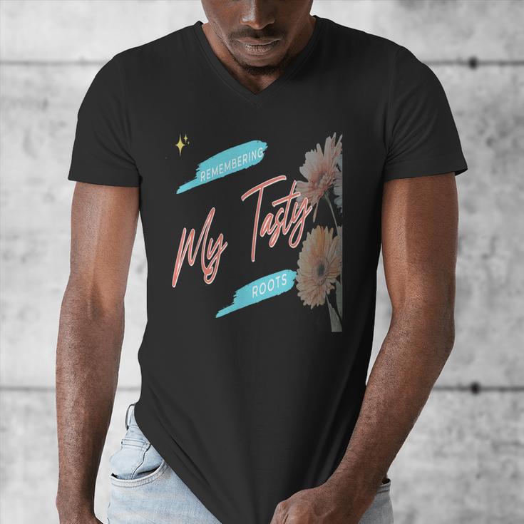 Cultural Flavor Memory Floral Nostalgia Garden Sentiment Men's V-Neck T-Shirt