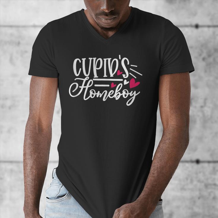 Cupid's Homebody Introvert Valentine's Day Home Men's V-Neck T-Shirt Cupid's Homebody Introvert Valentine's Day Home Men's V-Neck T-Shirt
