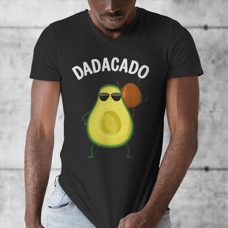 Cute Avocado For Dad Men Fruit Avocado Pear Lovers Men's V-Neck T-Shirt
