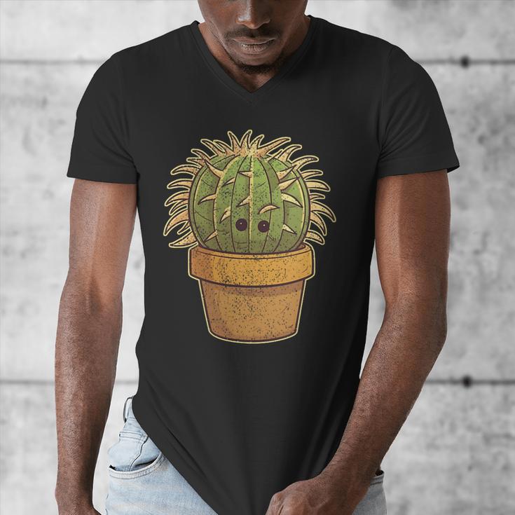 Cute Golden Barrel Cactus Introvert Distressed Men's V-Neck T-Shirt Cute Golden Barrel Cactus Introvert Distressed Men's V-Neck T-Shirt