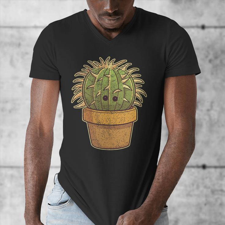 Cute Golden Barrel Cactus Introvert Distressed Men's V-Neck T-Shirt Cute Golden Barrel Cactus Introvert Distressed Men's V-Neck T-Shirt