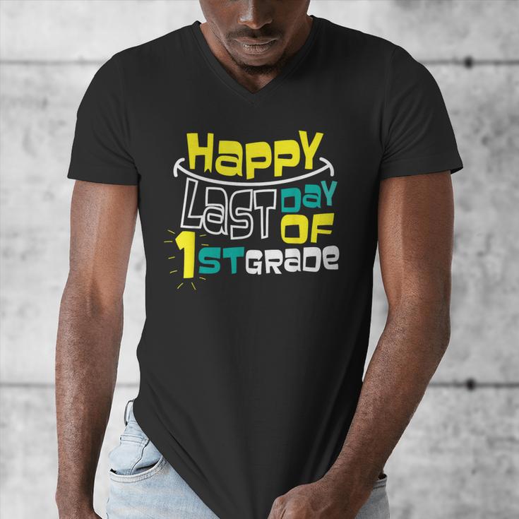 Cute Happy Last Day Of 1st Grade Shirt Kids Graduation Men's V-Neck T-Shirt