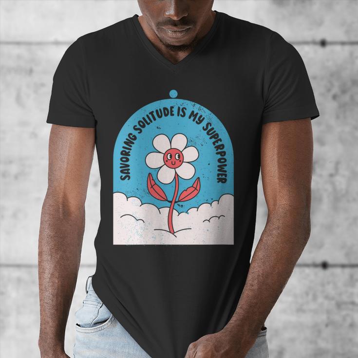 Cute Introvert Shy Teen Anti-Social Inner Strength Men's V-Neck T-Shirt