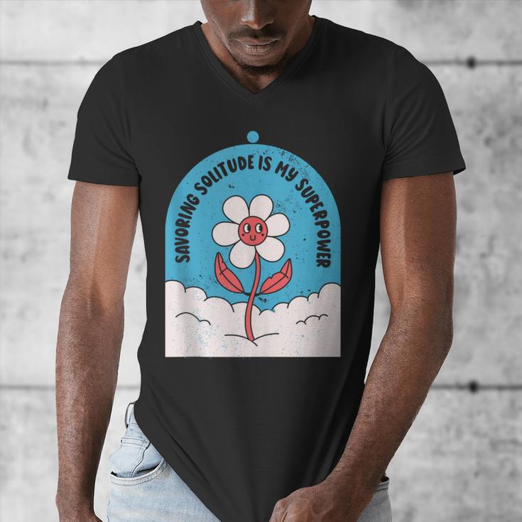 Cute Introvert Shy Teen Anti-Social Inner Strength Men's V-Neck T-Shirt