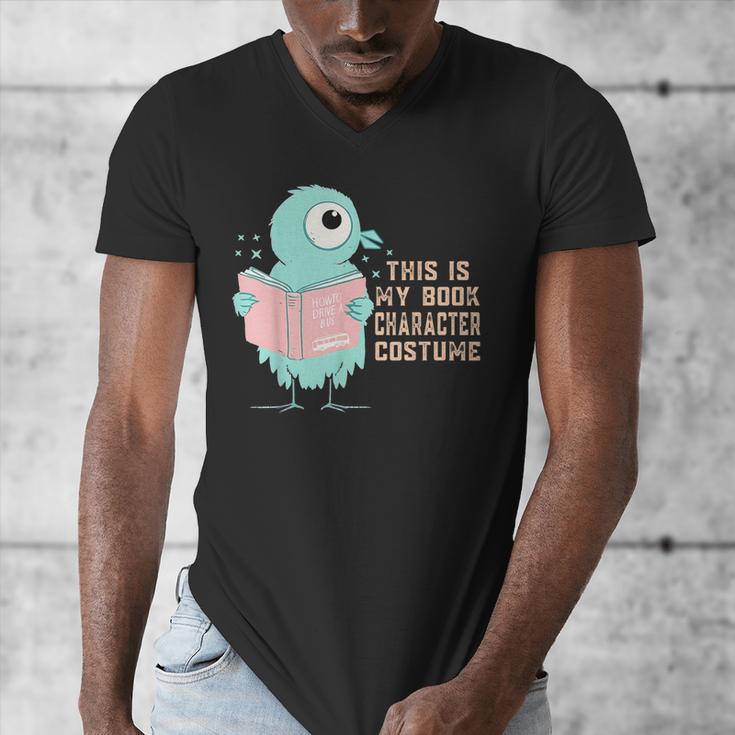 Cute Pigeon This Is My Book Character Costume For Reading Men's V-Neck T-Shirt