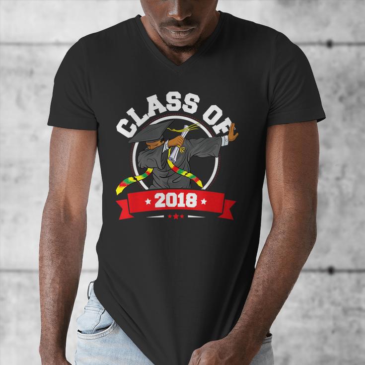 Dabbing Graduation Class Of 2018 TShirt History Month Men's V-Neck T-Shirt
