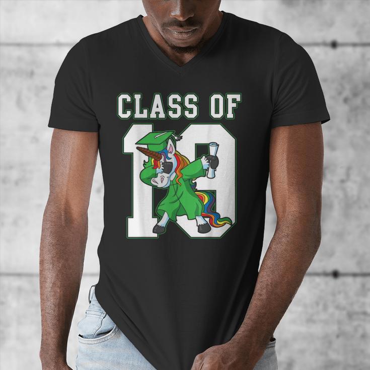 Dabbing Graduation Class Of 2019 Dabbing Unicorn Tee Men's V-Neck T-Shirt