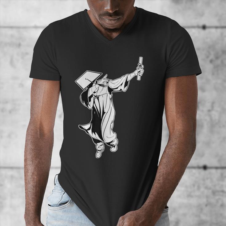 Dabbing Graduation Class Of 2025 Men Graduation Men's V-Neck T-Shirt