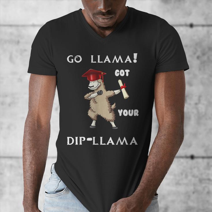 The Dabbing Llama Graduation Class Of 2018 T-Shirt Men's V-Neck T-Shirt