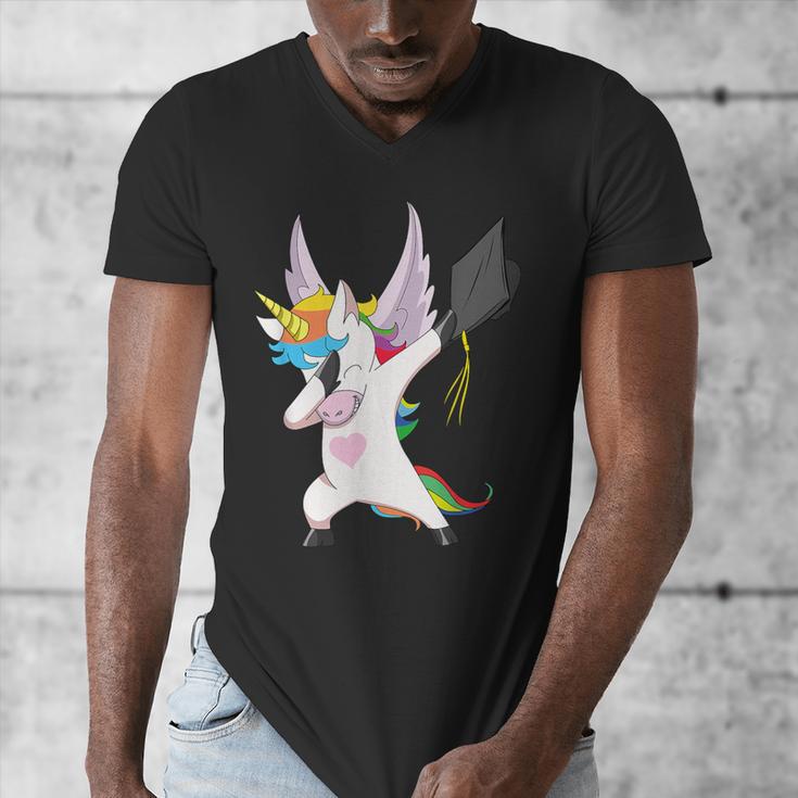 Dabbing Unicorn Graduation Class Of 2019 Women Men's V-Neck T-Shirt
