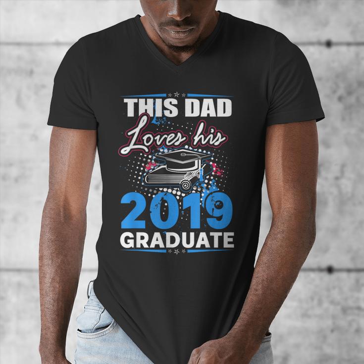 Dad Of a 2019 Graduate Shirt Proud Dad Graduation Grad Shirt Men's V-Neck T-Shirt