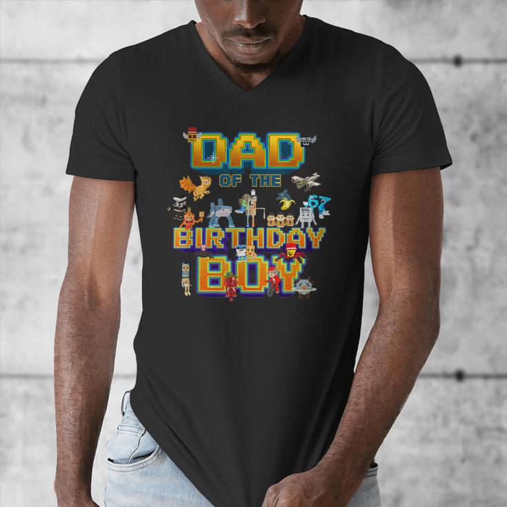 Dad Of The Birthday Boy Brainrot Meme Kids Teens Boys Men's V-Neck T-Shirt