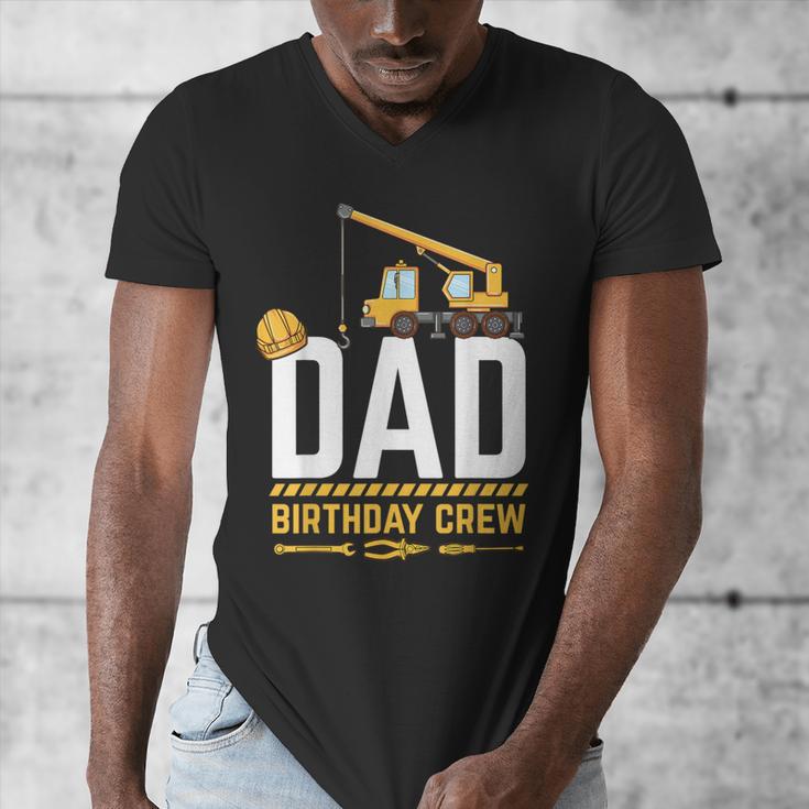 Dad Birthday Crew Construction Men's V-Neck T-Shirt