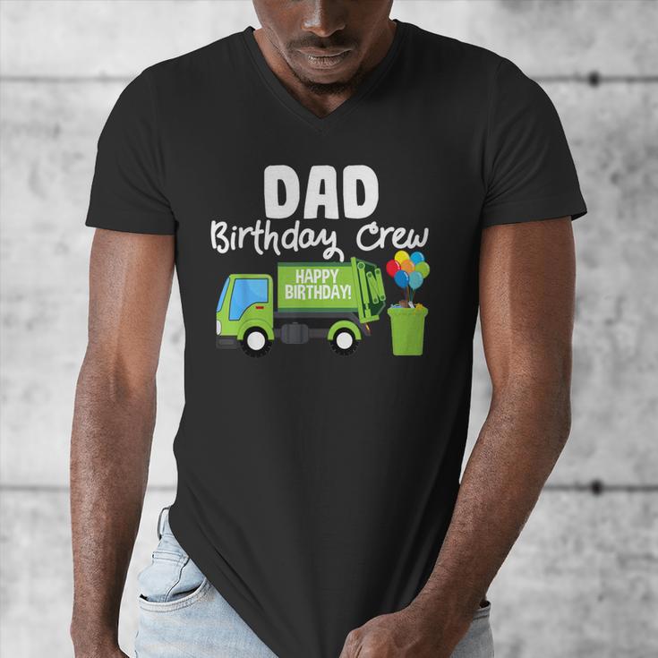 Dad Birthday Crew Garbage Truck Birthday Party T-Shirt Men's V-Neck T-Shirt Dad Birthday Crew Garbage Truck Birthday Party T-Shirt Men's V-Neck T-Shirt