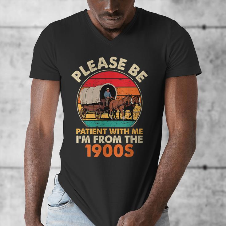 Dad Father's Day Please Be Patient I'm From The 1900s Men's V-Neck T-Shirt