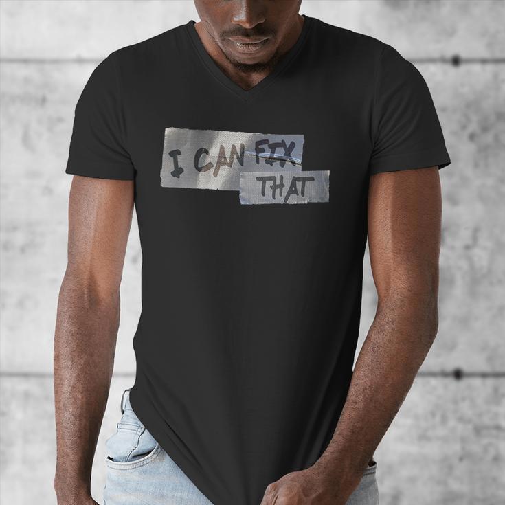 Dad Shirt Duct Tape I Can Fix That TShirt Men's V-Neck T-Shirt