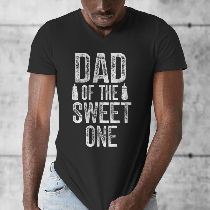 Dad Of The Sweet One Father's Day Daddy Men's V-Neck T-Shirt
