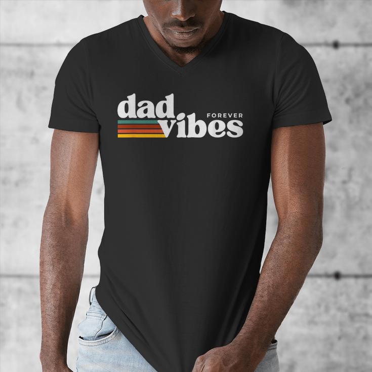 Dad-Vibes Forever Father Retro Vintage Men's V-Neck T-Shirt