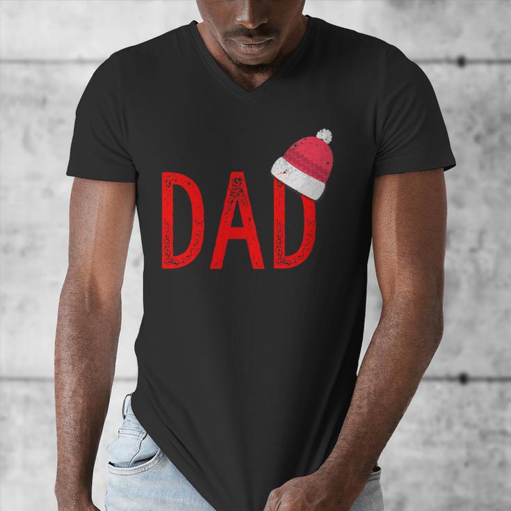 Dad Xmas PJs Christmas Pajamas And Xmas PJ Family Shirt Men's V-Neck T-Shirt