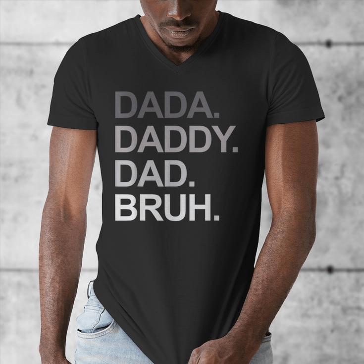Dada Daddy Dad Bruh Husband Dad Father's Day Men's V-Neck T-Shirt