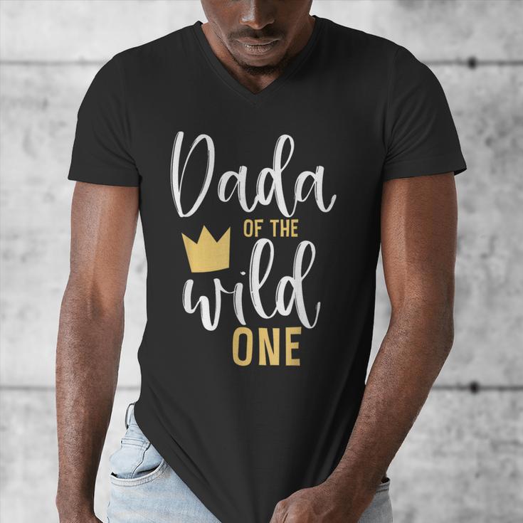 Dada Of The Wild One Shirt 1st Birthday First Thing Dad Tee Men's V-Neck T-Shirt