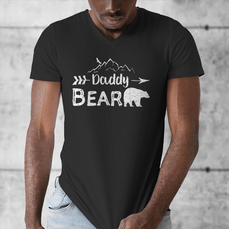 Daddy Bear Shirt Matching Family Mama Papa Bear Camping Men's V-Neck T-Shirt