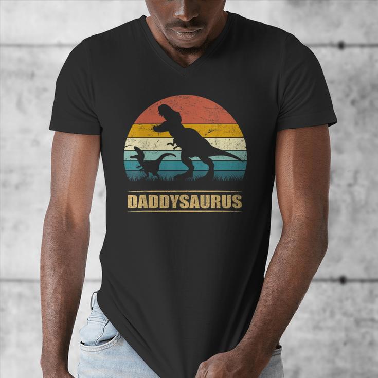 Daddysaurus DadRex Dinosaur Men Men's V-Neck T-Shirt