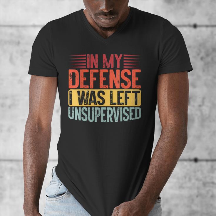 In My Defense i Was Left Unsupervised Introvert Men's V-Neck T-Shirt In My Defense i Was Left Unsupervised Introvert Men's V-Neck T-Shirt