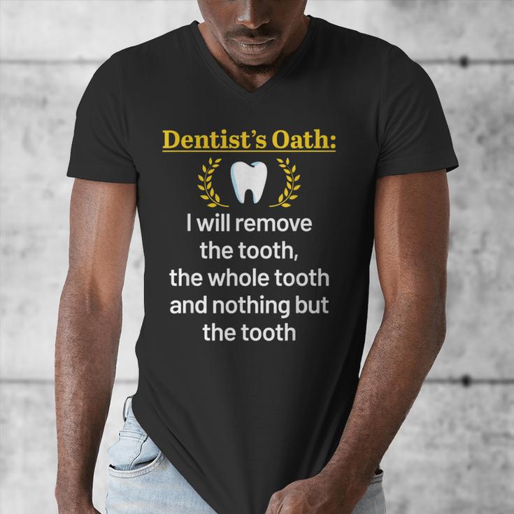 Dentist Dental School Graduation Tooth Oath Dentistry Men's V-Neck T-Shirt