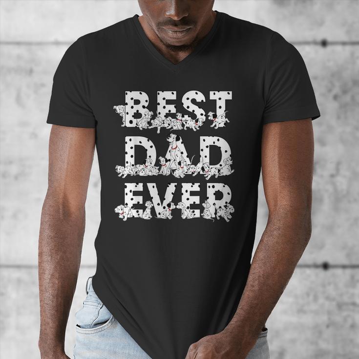 Disney 101 Dalmatians Best Dad Ever Father's Day Men's V-Neck T-Shirt Disney 101 Dalmatians Best Dad Ever Father's Day Men's V-Neck T-Shirt