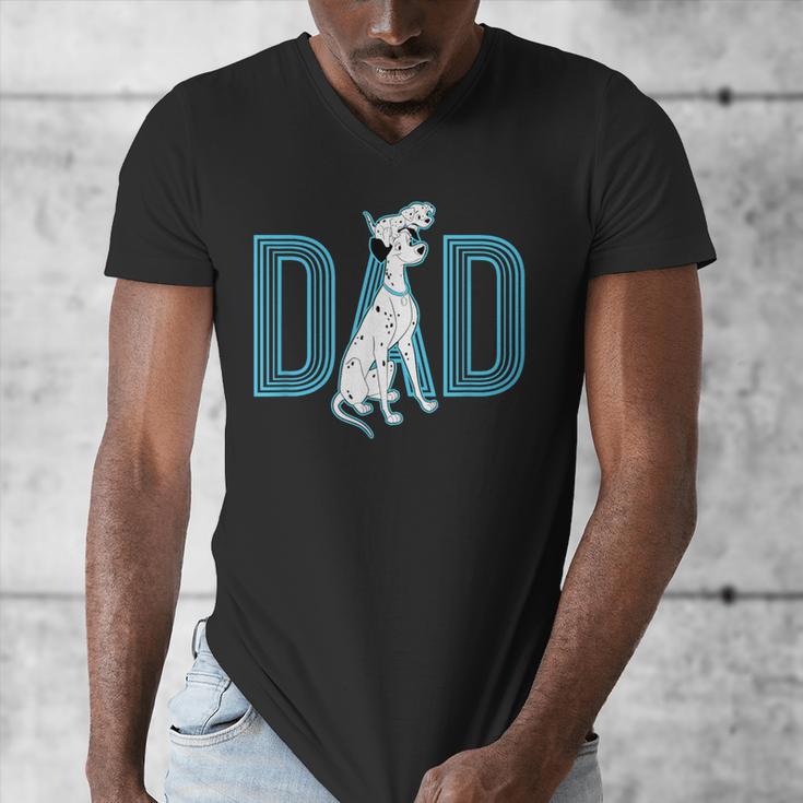 Disney 101 Dalmatians Pongo And Penny Dad Men's V-Neck T-Shirt