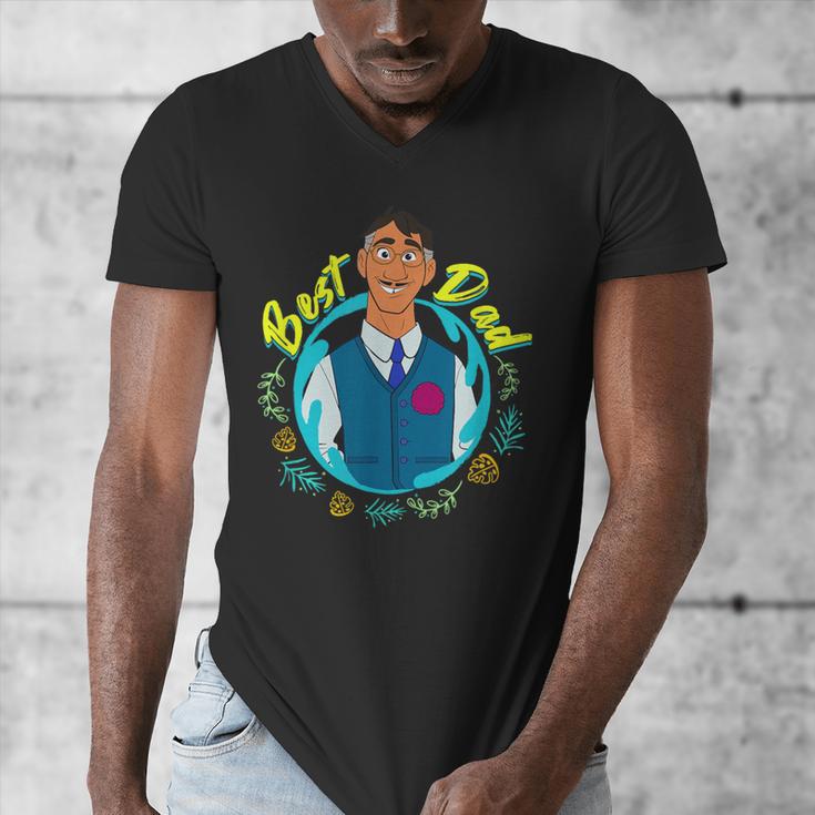 Disney Encanto Agustin Madrigal Best Dad Portrait Small Men's V-Neck T-Shirt