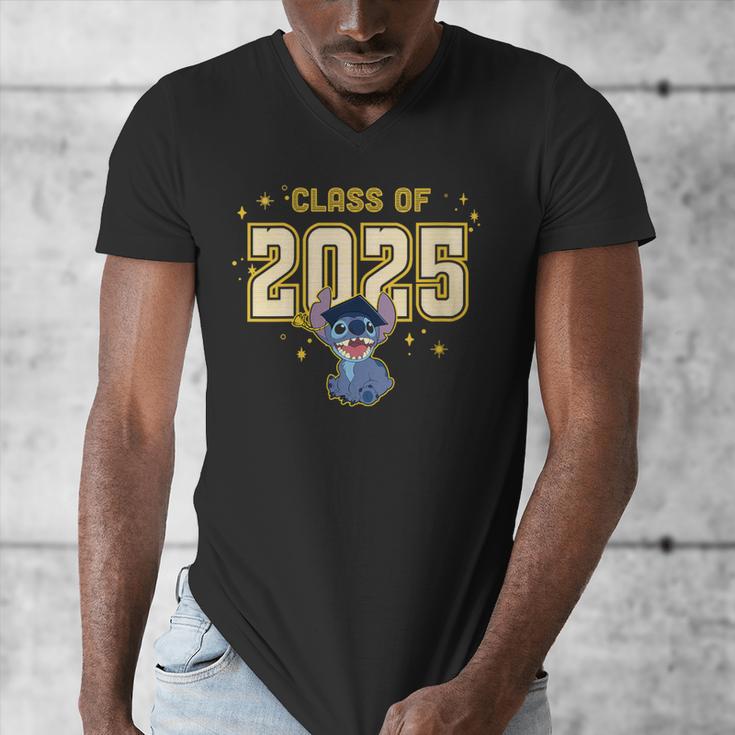 Disney Lilo & Stitch Graduation 2025 Stitch Collegiate Men's V-Neck T-Shirt