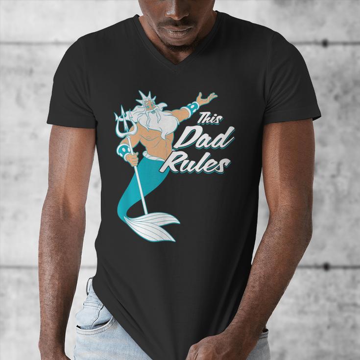 Disney The Little Mermaid King Triton Dad Men's V-Neck T-Shirt